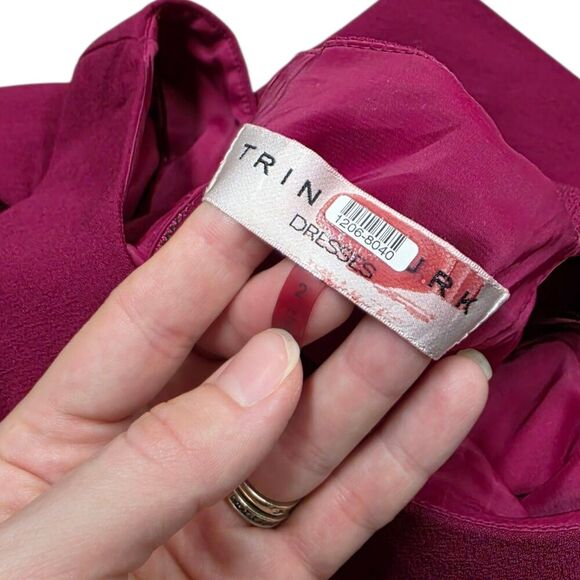 Trina Turk Fuchsia Mini Madame Butterfly Shift Dress 2 - Picture 5 of 5
